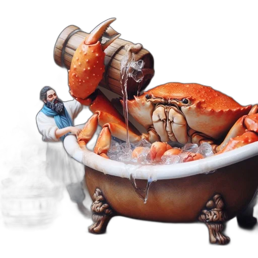 food, creature, 3d render, concept art transparent PNG cut-out