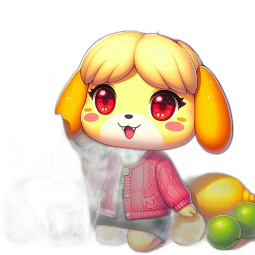 staff, animal, pixel art, 3d render transparent PNG cut-out