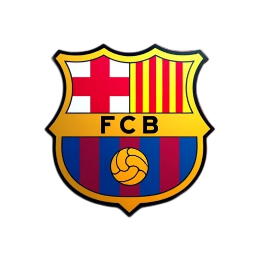 pixel art, barcelona, crest, emblem transparent PNG cut-out