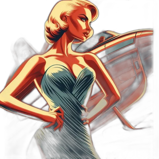dress, concept art, comic book art, photorealistic transparent PNG cut-out