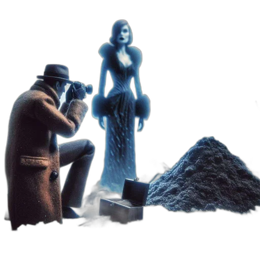 dress, weapon, staff, robot transparent PNG cut-out