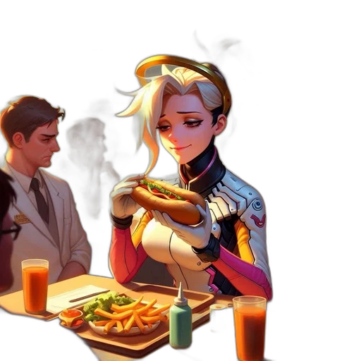 food, robot, weapon, jacket transparent PNG cut-out