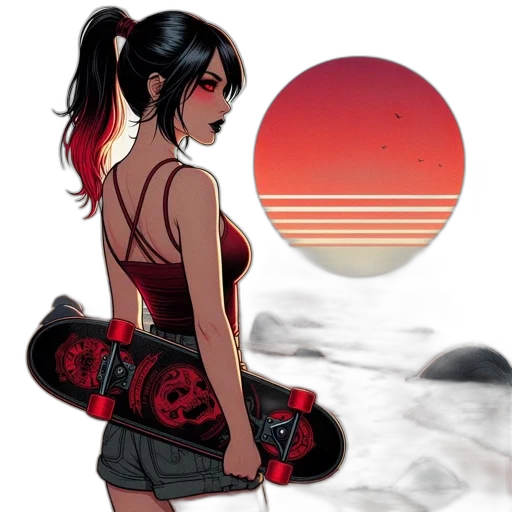 concept art, comic book art, anime, fantasy art transparent PNG cut-out
