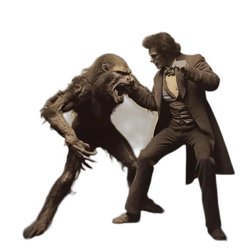 creature, mask, concept art, 3d render transparent PNG cut-out