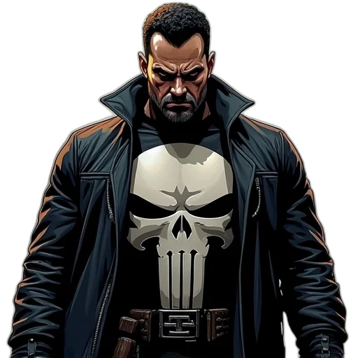 jacket, comic book art, concept art, poster transparent PNG cut-out
