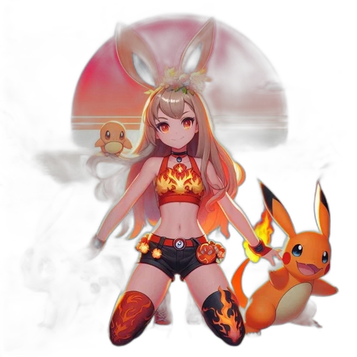 pixel art, fantasy art, concept art, anime transparent PNG cut-out