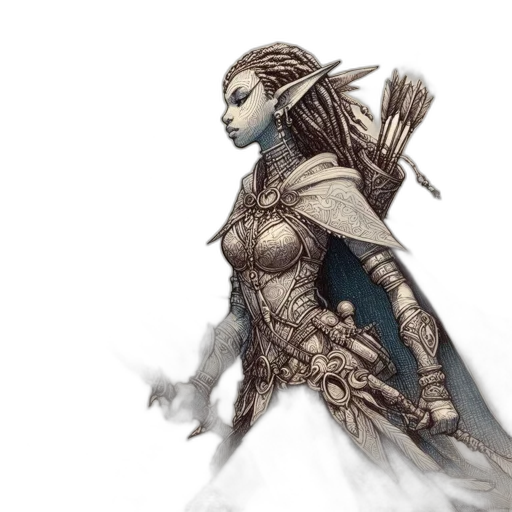 fantasy art, concept art, comic book art, pixel art transparent PNG cut-out