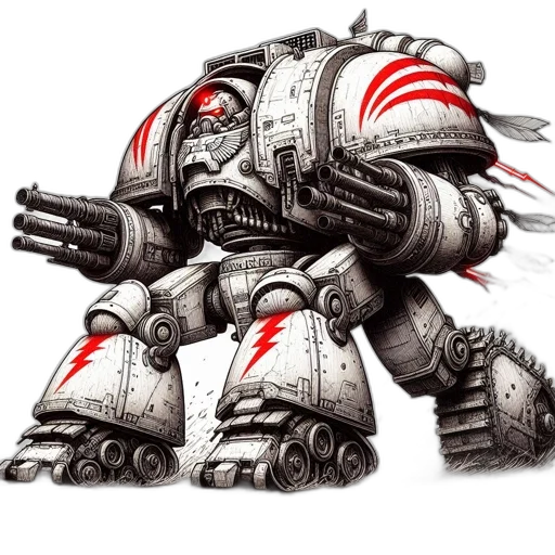 robot, weapon, concept art, fantasy art transparent PNG cut-out