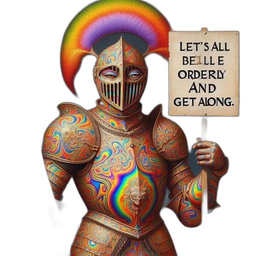 robot, elaborately, armored, colorful transparent PNG cut-out