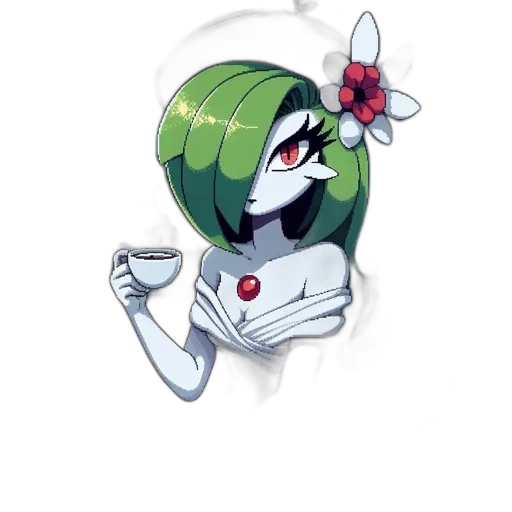 robot, flower, staff, mask transparent PNG cut-out