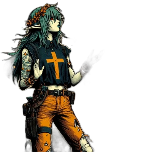 staff, fantasy art, concept art, comic book art transparent PNG cut-out