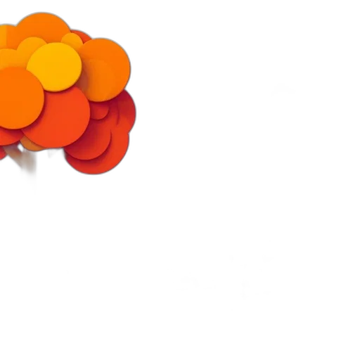 flower, umbrella, crown, 3d render transparent PNG cut-out