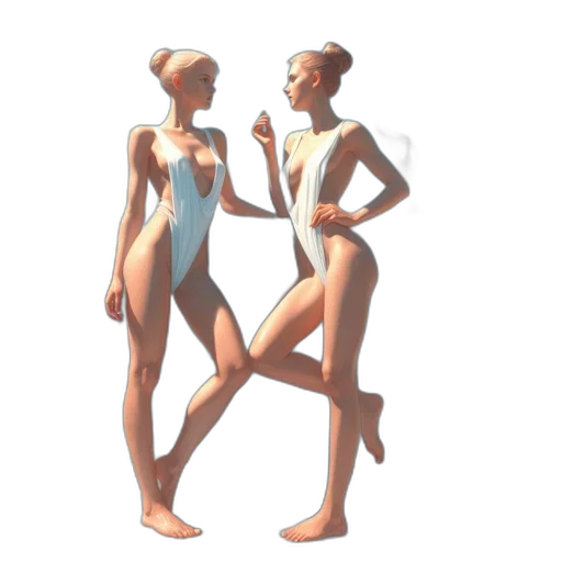 dress, concept art, 3d render, pixel art transparent PNG cut-out