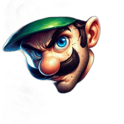 face, mask, hat, staff transparent PNG cut-out