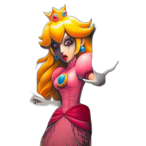 dress, crown, staff, concept art transparent PNG cut-out