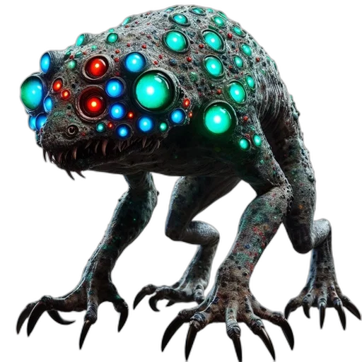 creature, robot, animal, staff transparent PNG cut-out