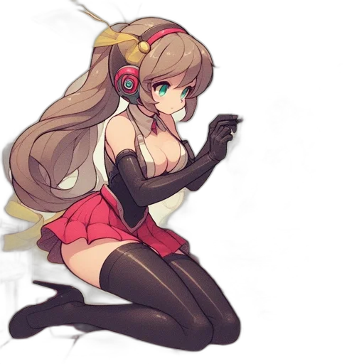 weapon, robot, dress, staff transparent PNG cut-out