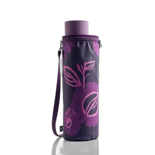 bottle, 3d render, purple, black transparent PNG cut-out