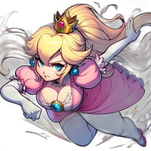 crown, dress, staff, weapon transparent PNG cut-out