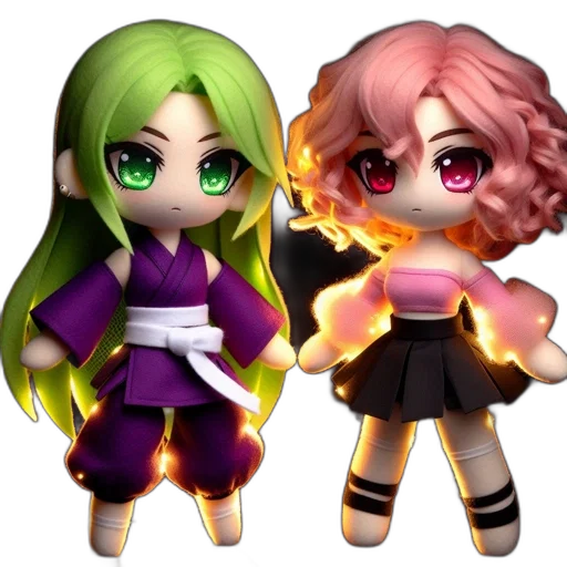 3d render, pixel art, fantasy art, anime transparent PNG cut-out