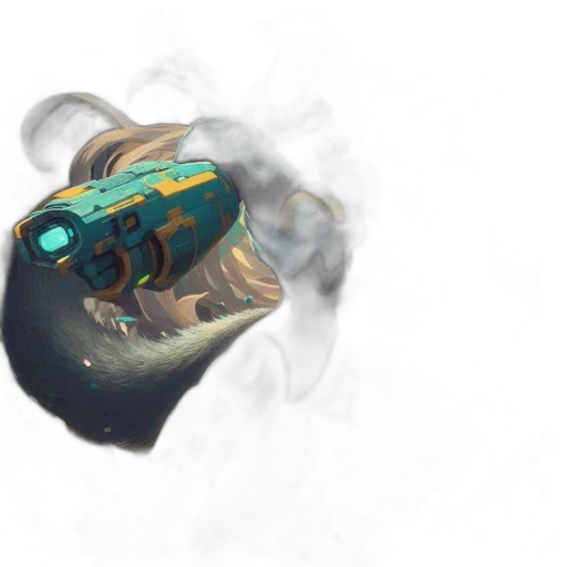 weapon, mask, dragon, staff transparent PNG cut-out