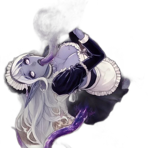 staff, mask, dragon, dress transparent PNG cut-out