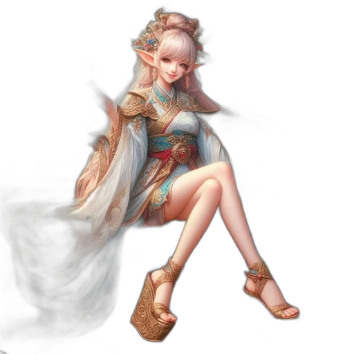 dress, fantasy art, concept art, pixel art transparent PNG cut-out