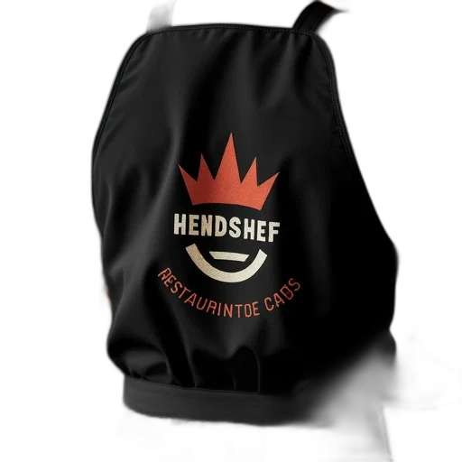 3d render, back, apron, logo transparent PNG cut-out