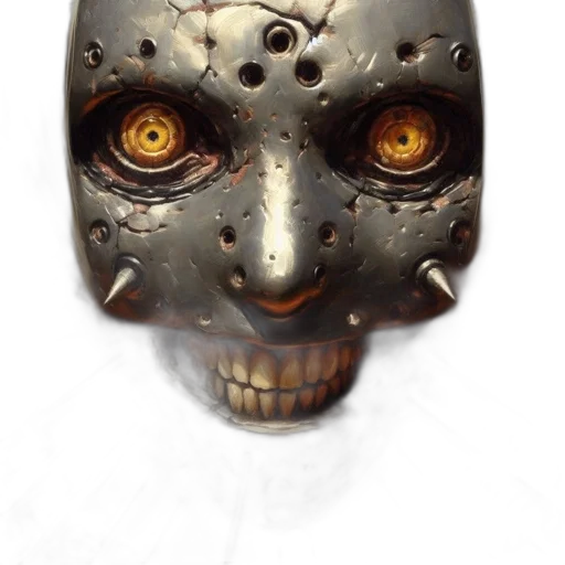 mask, face, robot, creature transparent PNG cut-out