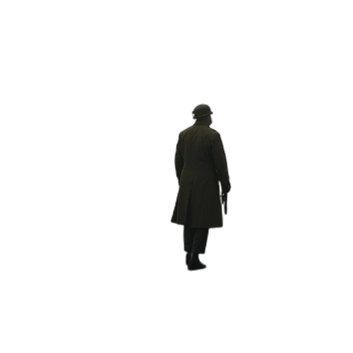 jacket, hat, staff, umbrella transparent PNG cut-out