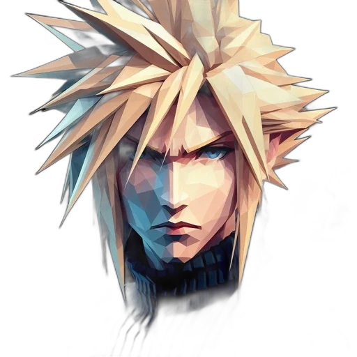 face, mask, hair, staff transparent PNG cut-out