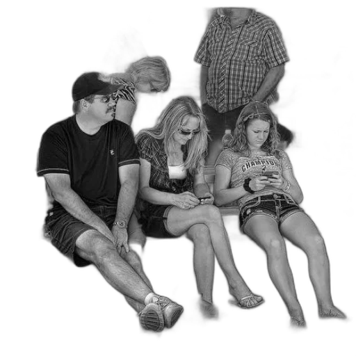 staff, black, white, photo transparent PNG cut-out