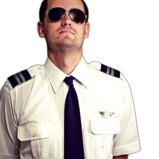 staff, jacket, pilot, white transparent PNG cut-out