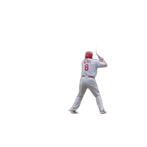 3d render, baseball, player, number transparent PNG cut-out