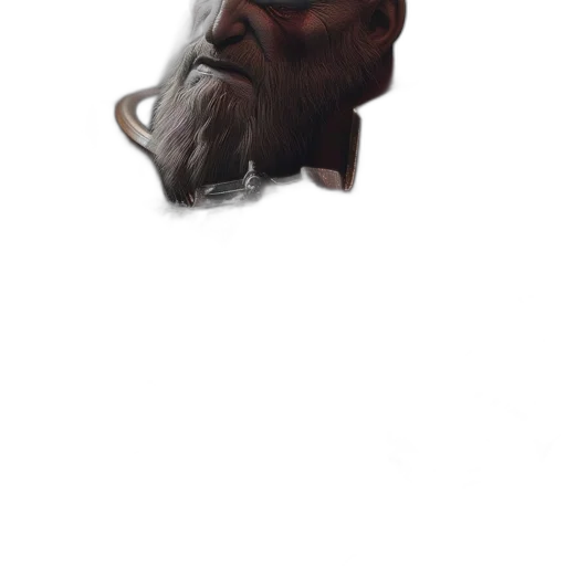 face, mask, staff, creature transparent PNG cut-out