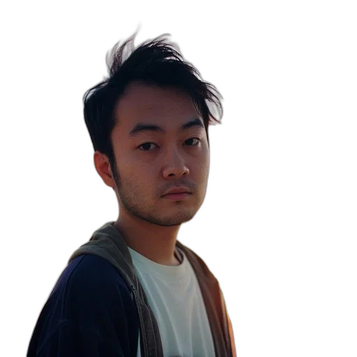 staff, face, jacket, hair transparent PNG cut-out