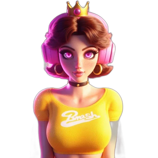 crown, dress, face, staff transparent PNG cut-out