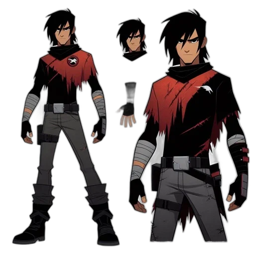 jacket, concept art, comic book art, cartoon transparent PNG cut-out