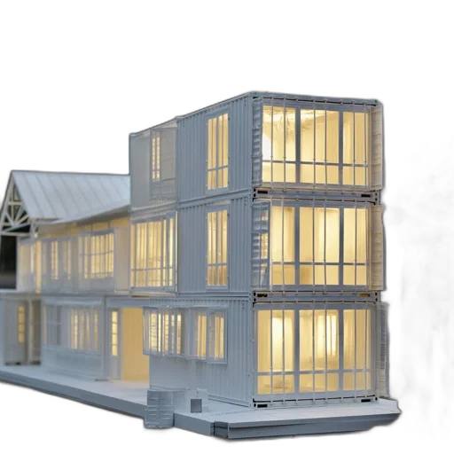 building, 3d render, concept art, photorealistic transparent PNG cut-out