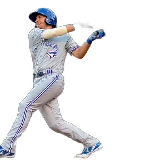 baseball, player, grey, uniform transparent PNG cut-out