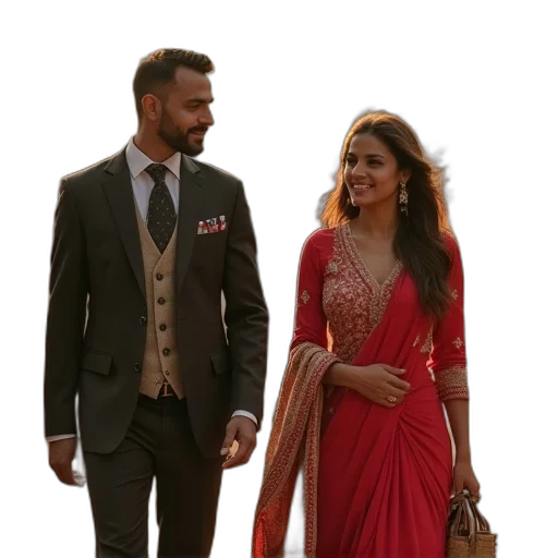 red, namaste, england, trailer transparent PNG cut-out