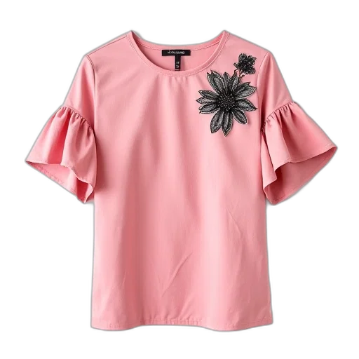 flower, dress, vaporwave, monochrome transparent PNG cut-out