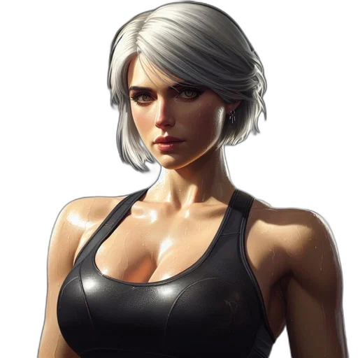 face, concept art, fantasy art, pixel art transparent PNG cut-out
