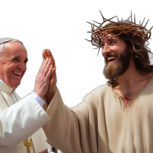 two, men, one, clerical transparent PNG cut-out