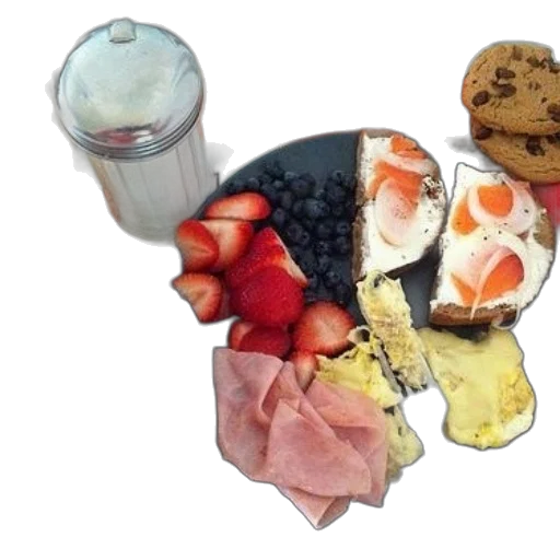 food, pastel, breakfast, plate transparent PNG cut-out