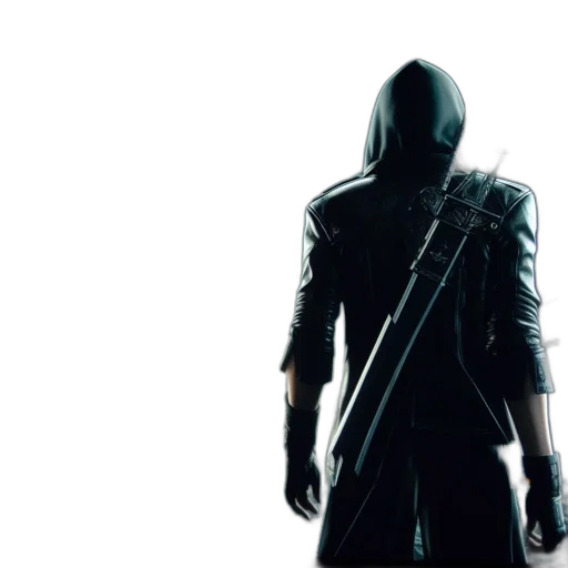 sword, jacket, weapon, mask transparent PNG cut-out