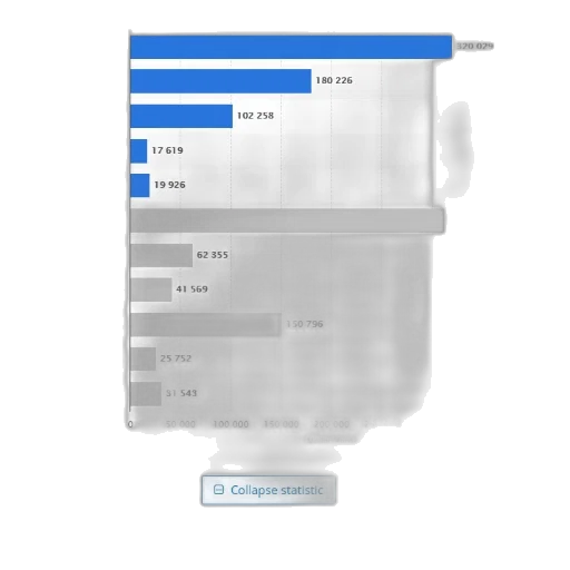 blue, monochrome, dark, statistic transparent PNG cut-out