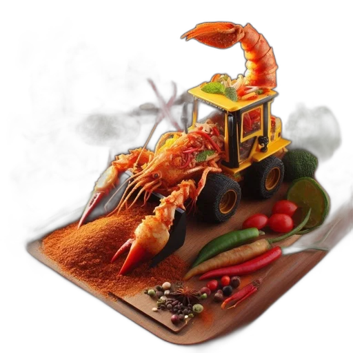 food, photorealistic, 3d render, concept art transparent PNG cut-out