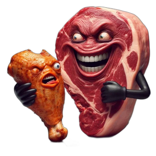 food, animal, weapon, face transparent PNG cut-out