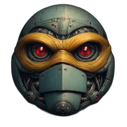 mask, robot, face, concept art transparent PNG cut-out